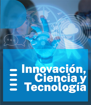 Img: Innovación Ciencia y Tecnología - Imágen representativa de una mano tocando una imagen en el espacio semejante a una pantalla táctil